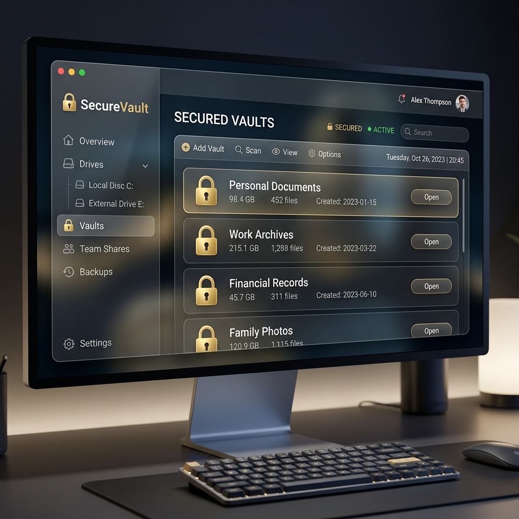 SecureVault Dashboard